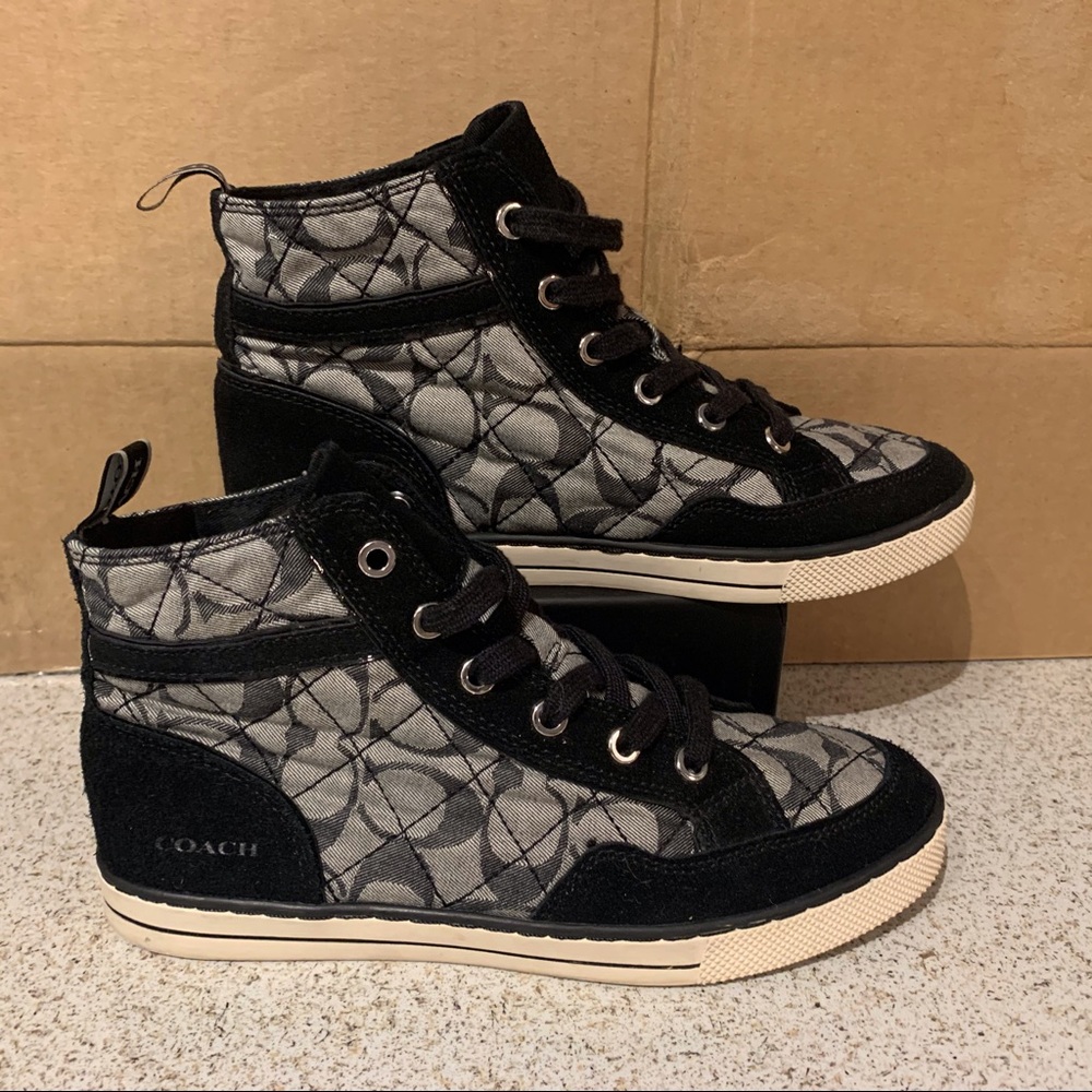 Coach high top shoes